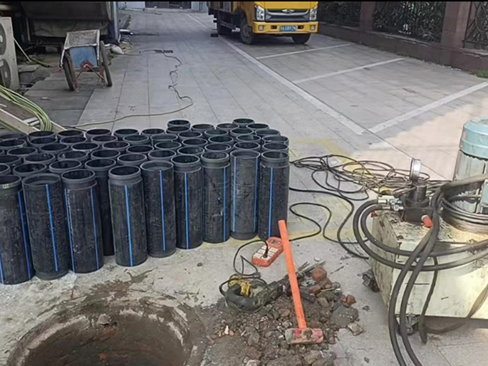 虞城PE置换管厂家 DN315置换管 非开挖管短管置换